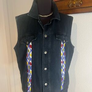 Embellished 80’s Denim Vest